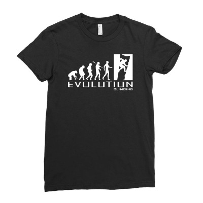 Evolution Climb Indoor Outdoor Ladies Fitted T-shirt Designed By Wanzinx