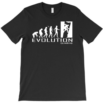Evolution Climb Indoor Outdoor T-shirt Designed By Wanzinx