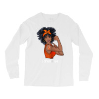 Womens Ms Warrior Fighter Support Multiple Sclerosis Awareness T Shirt Long Sleeve Shirts | Artistshot