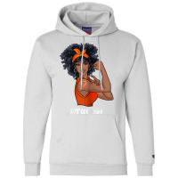 Womens Ms Warrior Fighter Support Multiple Sclerosis Awareness T Shirt Champion Hoodie | Artistshot