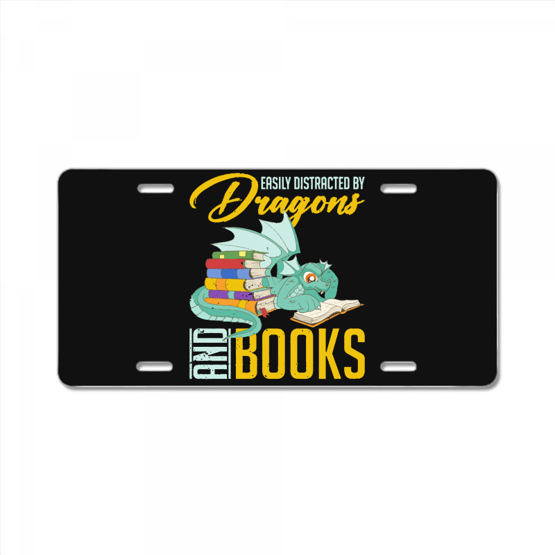 Book Dragon T  Shirt Book Lover Magical Animal Reading Book Dragon T License Plate | Artistshot