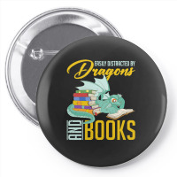 Book Dragon T  Shirt Book Lover Magical Animal Reading Book Dragon T Pin-back Button | Artistshot