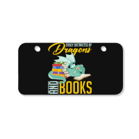 Book Dragon T  Shirt Book Lover Magical Animal Reading Book Dragon T Bicycle License Plate | Artistshot