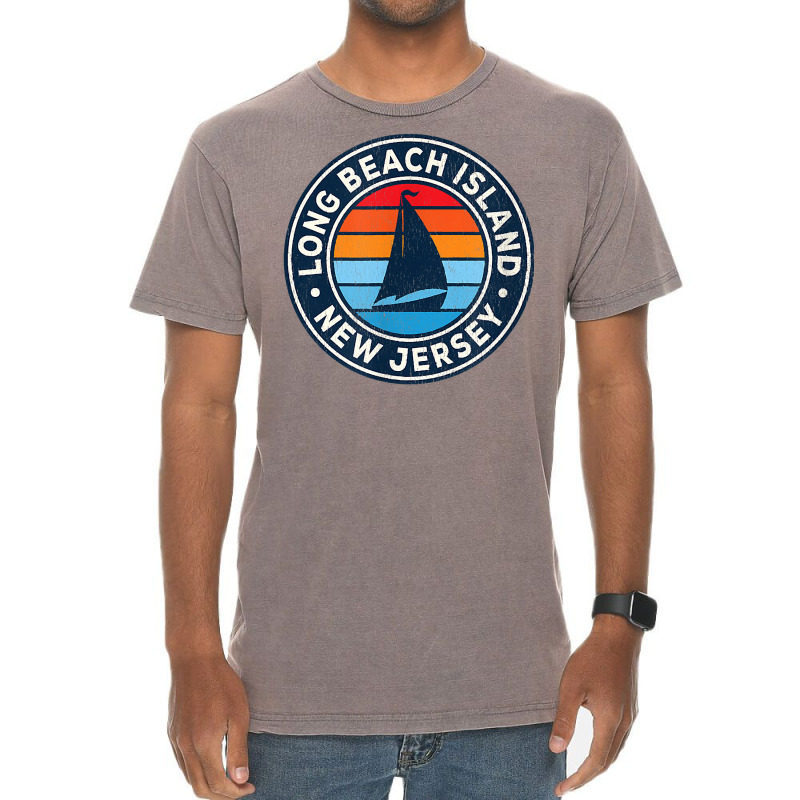 Long Beach Island New Jersey Nj Vintage Sailboat Retro 70s T Shirt Vintage T-Shirt by ReagerAero | Artistshot