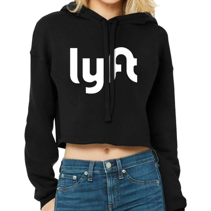 Simple Lyft  Design Cropped Hoodie by sutinati | Artistshot