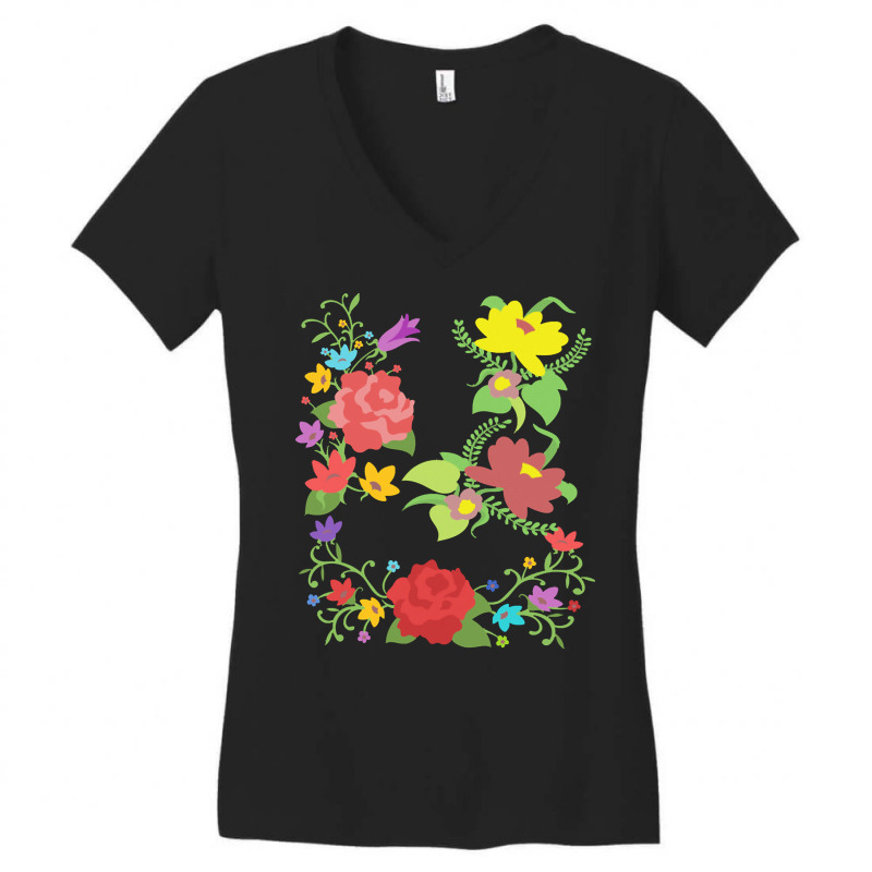 Botanical T  Shirt Vintage Garden Flowers Botany Plants Floral Nature Women's V-Neck T-Shirt by skilesadan918 | Artistshot