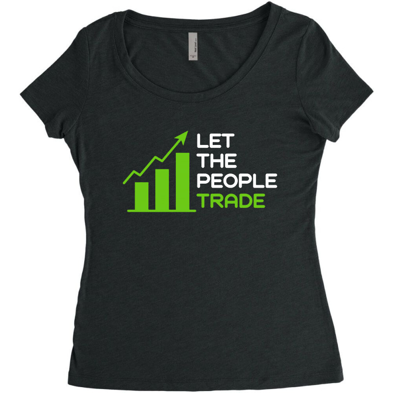 Let The People Trade Women's Triblend Scoop T-shirt by ardylanda | Artistshot