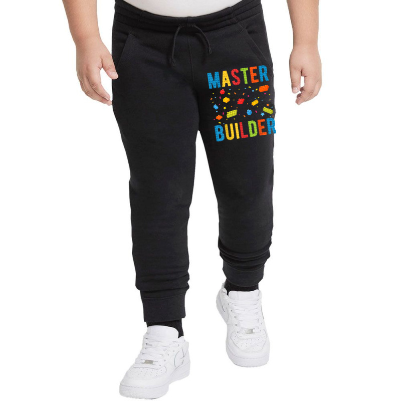 Master Builder Kids Building Blocks Brick Builder T Shirt Youth Jogger | Artistshot