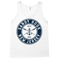 Sandy Hook New Jersey Nj Vintage Boat Anchor & Oars T Shirt Tank Top | Artistshot