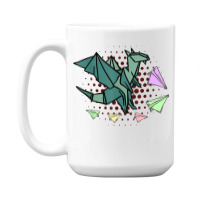 Origami Japanese Art Dragons And Paper Planes Origami T Shirt 15 Oz Coffee Mug | Artistshot