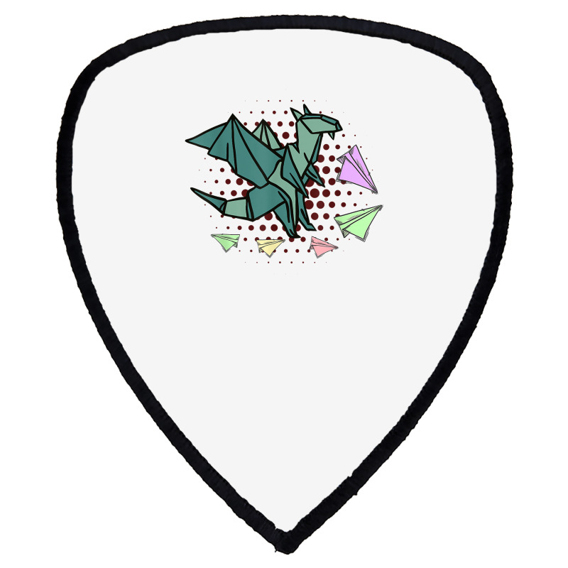 Origami Japanese Art Dragons And Paper Planes Origami T Shirt Shield S Patch | Artistshot