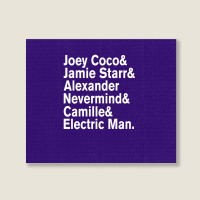 Prince Aliases Joey Coco & Jamie Starr Threads Landscape Canvas Print | Artistshot