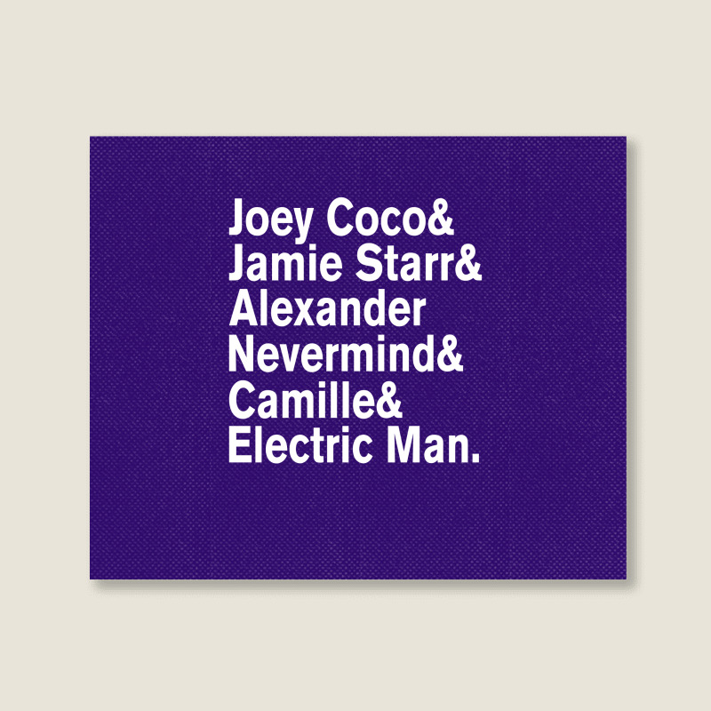 Prince Aliases Joey Coco & Jamie Starr Threads Landscape Canvas Print | Artistshot