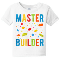 Master Builder Kids Building Blocks Brick Builder T Shirt Baby Tee | Artistshot