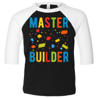 Master Builder Kids Building Blocks Brick Builder T Shirt Toddler 3/4 Sleeve Tee | Artistshot