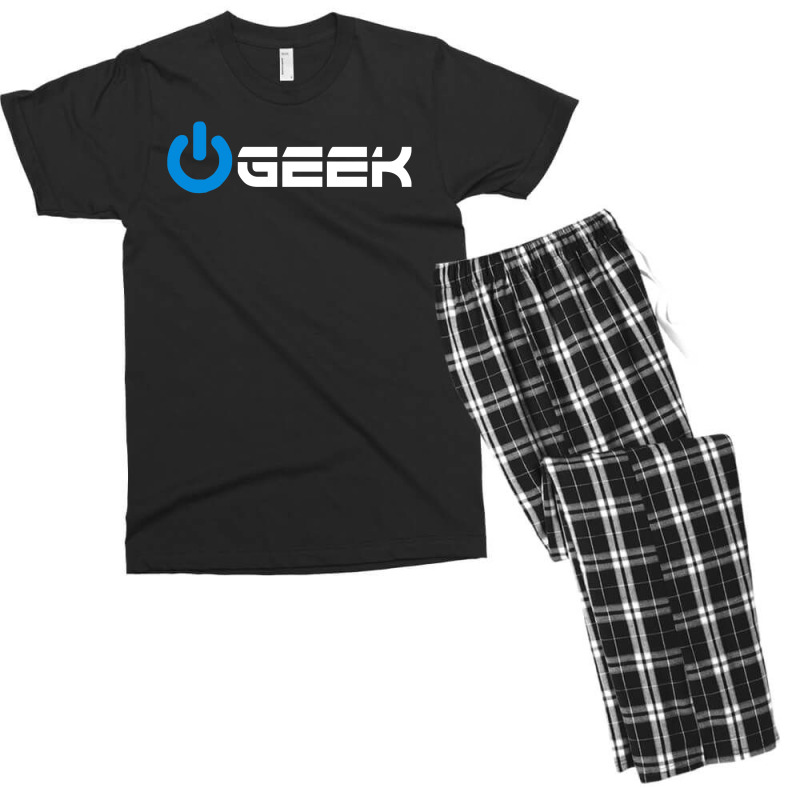 Geek' (power On Button) Men's T-shirt Pajama Set | Artistshot