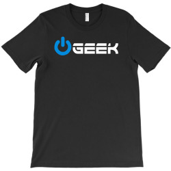 geek' (power on button) T-Shirt | Artistshot