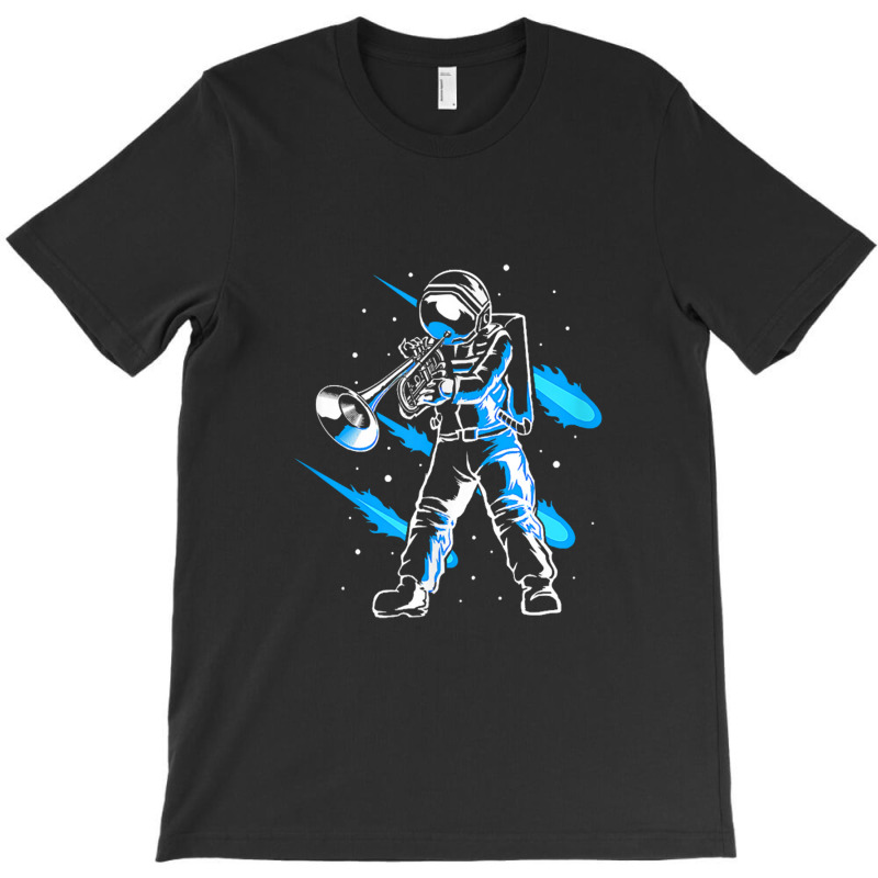 Funny Astronaut In Space Playing Trumpet Trumpeter T-shirt | Artistshot