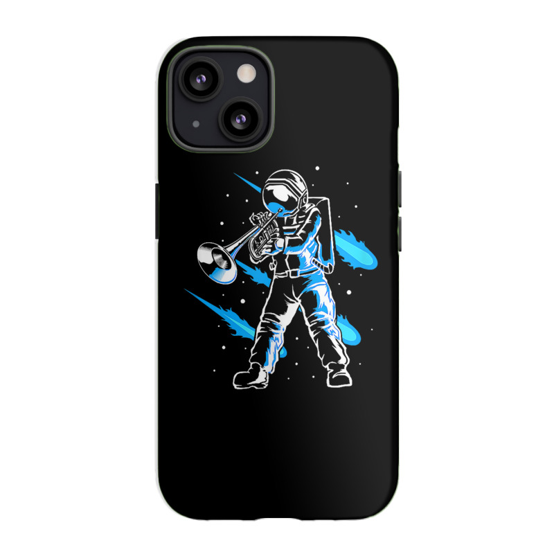 Funny Astronaut In Space Playing Trumpet Trumpeter Iphone 13 Case | Artistshot