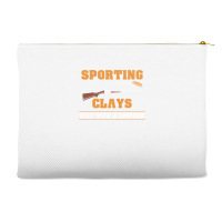 Sporting Clays   Golf With A Shotgun   Clay Target Shooting Sweatshirt Accessory Pouches | Artistshot