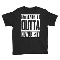 Straight Outta New Jersey Us Patriot Fan Pride T Shirt Youth Tee | Artistshot