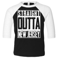 Straight Outta New Jersey Us Patriot Fan Pride T Shirt Toddler 3/4 Sleeve Tee | Artistshot