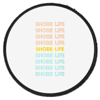 Vintage New Jersey Shore Life Beach Summer Vacation Surf T Shirt Round Patch | Artistshot