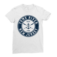 Toms River New Jersey Nj Vintage Boat Anchor & Oars T Shirt Ladies Fitted T-shirt | Artistshot