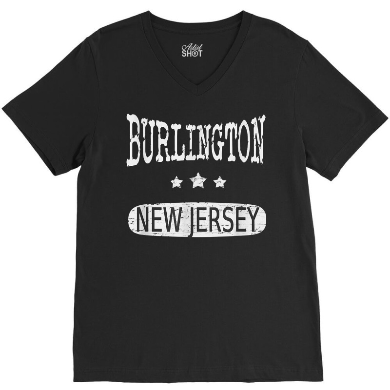 Vintage Burlington New Jersey T Shirt V-neck Tee | Artistshot