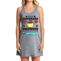 Kawaii Fully Caffeinated And Vaccinated But Still Antisocial Tank Dress | Artistshot