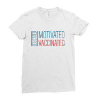 Education Motivated Vaccinated Ladies Fitted T-shirt | Artistshot