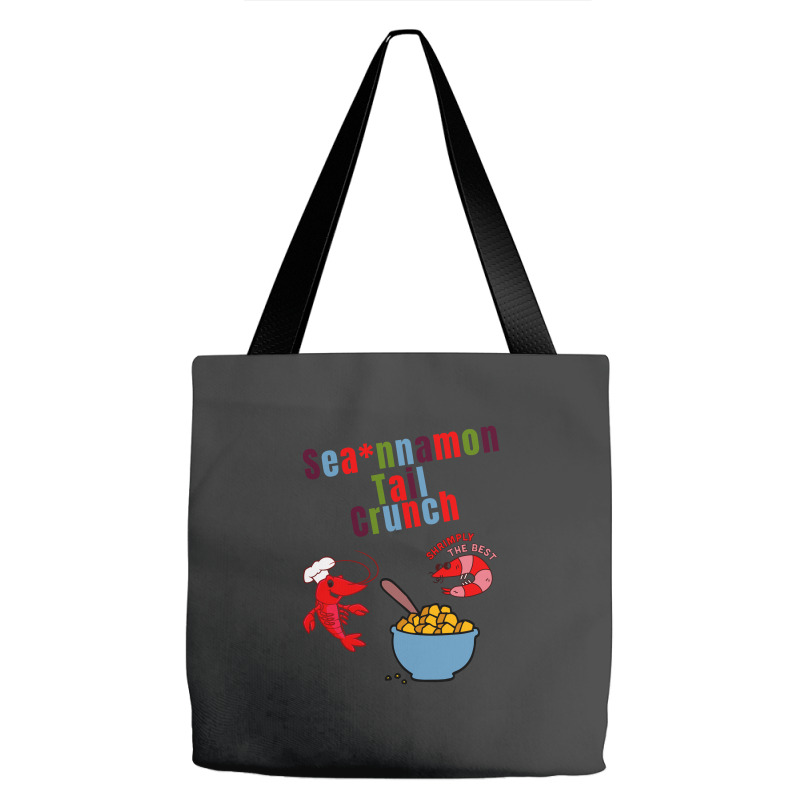 Sea, Nnamon Tail Crunch,  Parody Cinnamon Toast Crunch Shrimp Tails Cl Tote Bags | Artistshot