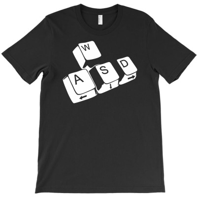 Wasd Tasten  Funny T-shirt Designed By Lili Alamin