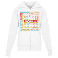 Rooster Chinese Astrology Zodiac Horoscope Sun Sign Birthday T Shirt Youth Zipper Hoodie | Artistshot