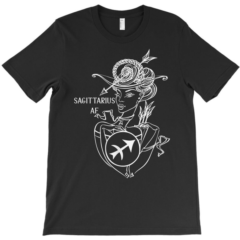 Sagittarius Af Beautiful Archer Woman Zodiac Sign T Shirt T-shirt | Artistshot