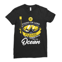 Diver Scuba If Found On Land Please Throw Back Into The Ocean Diver 20 Ladies Fitted T-shirt | Artistshot