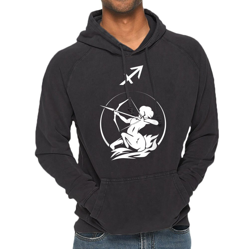 Sagittarius Archer Zodiac Horoscope Sign Astrology T Shirt Vintage Hoodie | Artistshot