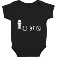 Audio Symbols From Sound, Music, Live Production, Engineer T Shirt Baby Bodysuit | Artistshot