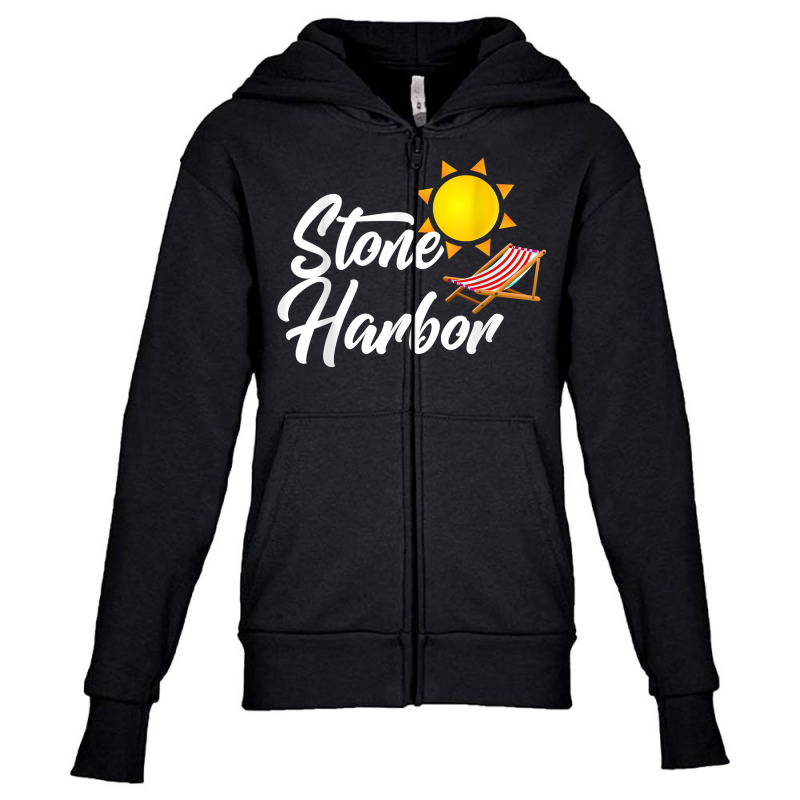 Stone Harbor Nj New Jersey Shore Summer Beach T Shirt Youth Zipper Hoodie | Artistshot