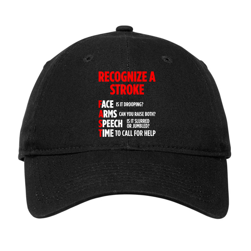 Stroke Awareness Survivor Fast Funny Strong Warrior T Shirt Adjustable Cap | Artistshot