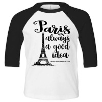 Paris Lover Vacay Eiffel Tower Paris Toddler 3/4 Sleeve Tee | Artistshot