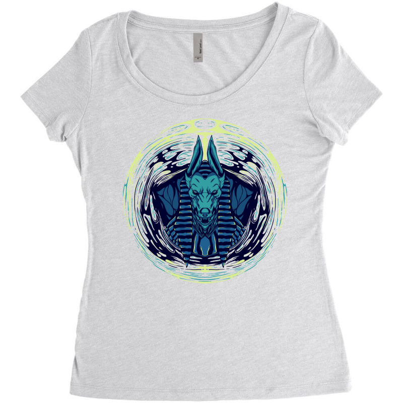 Anubis Women's Triblend Scoop T-shirt by Artilution | Artistshot