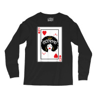 Scorpio Astrology Black Queen Hearts Blackjack Cards Poker T Shirt Long Sleeve Shirts | Artistshot