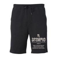 Scorpio Definition Apparel For Men Women Funny Zodiac Gift T Shirt Fleece Short | Artistshot