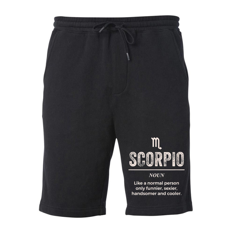 Scorpio Definition Apparel For Men Women Funny Zodiac Gift T Shirt Fleece Short | Artistshot