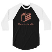 Cake Is A Lie 3/4 Sleeve Shirt | Artistshot