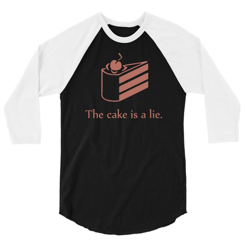 Cake Is A Lie 3/4 Sleeve Shirt | Artistshot