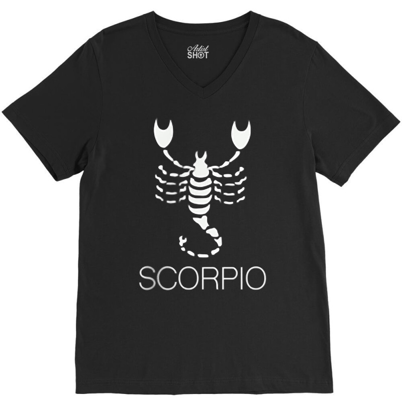 Scorpio Horoscope Astrology T Shirt V-neck Tee | Artistshot