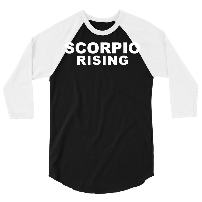 Scorpio Rising Top Scorpio Ascendant Astrology Gift T Shirt 3/4 Sleeve Shirt | Artistshot