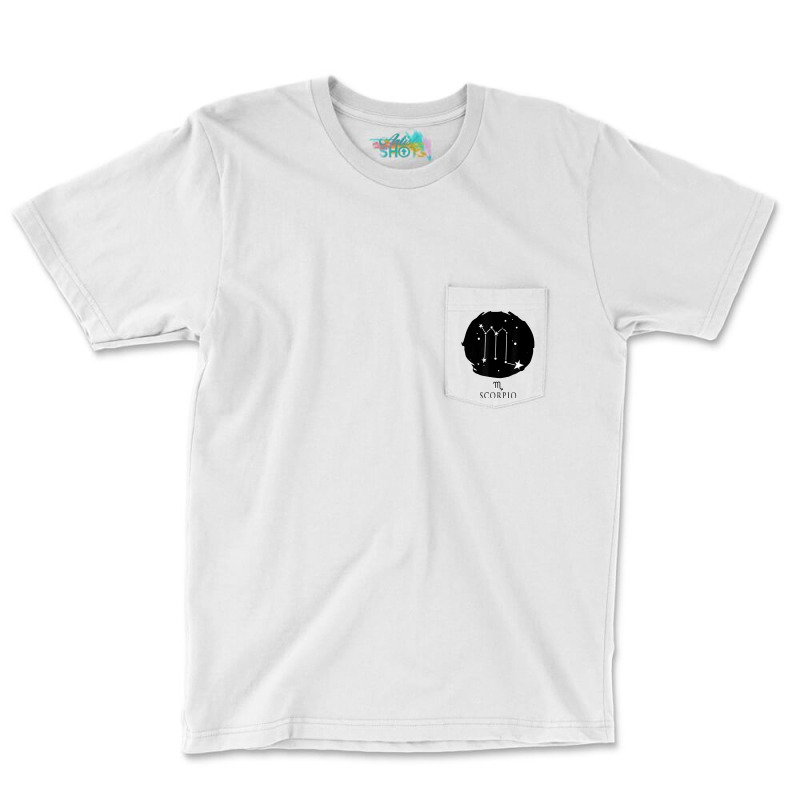 Scorpio Sign Zodiac Astrology Constellation Star T Shirt Pocket T-shirt | Artistshot